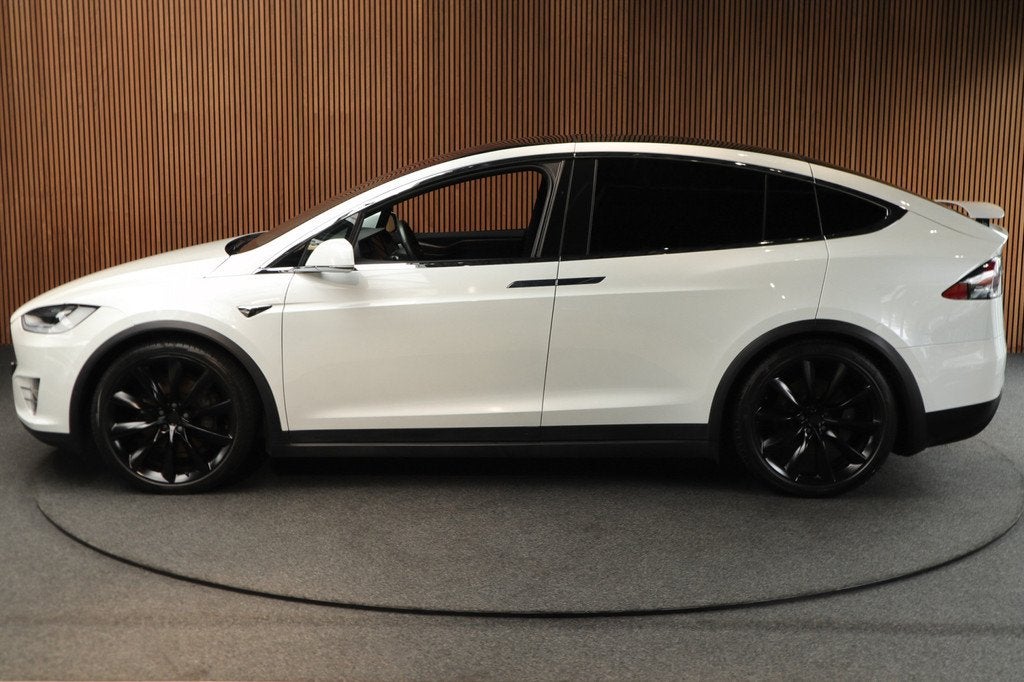 Tesla Model X Dual Motor AWD 7p. 100 kWh Autopilot Leer Navi, Automaat, Model X, Gebruikt, Zwart