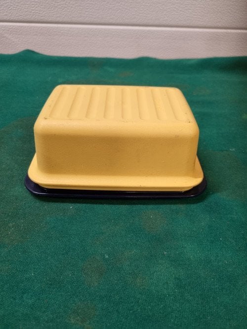 botervloot tupperware geel blauw, Ophalen of Verzenden, 'T Olde Gre-j, Info@toldegrej.nl, Endepoelstraat 20f Didam