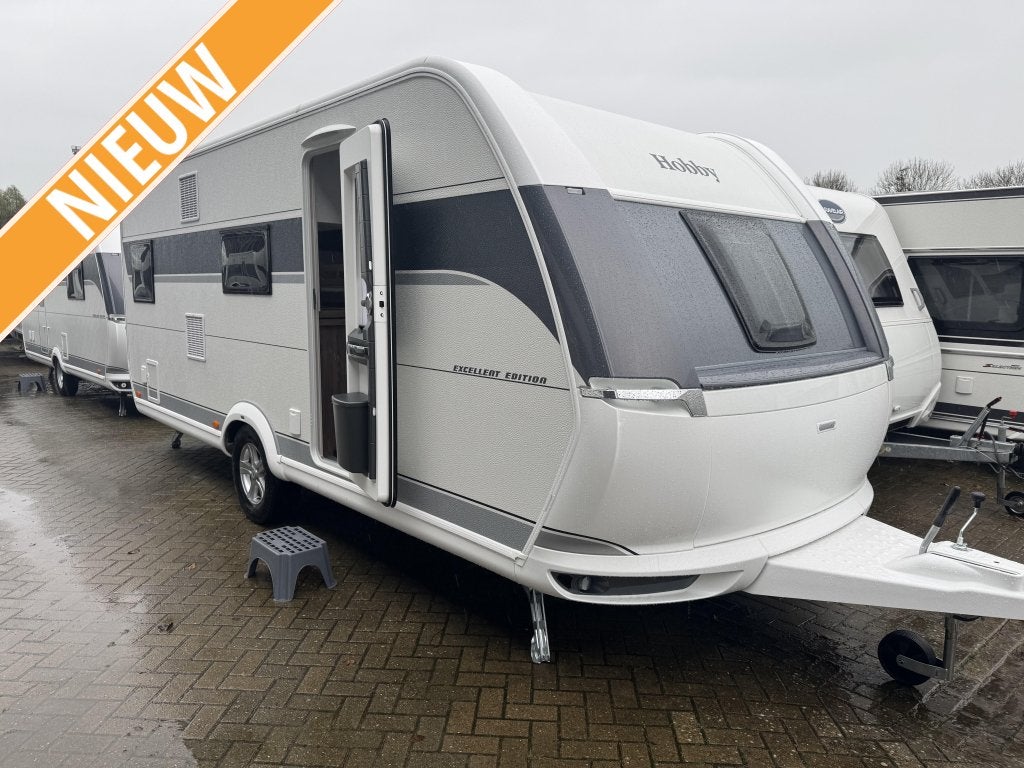 Hobby Excellent Edition 545 KMF, Caravans en Kamperen, Caravans, Standaardzit, Hobby, Schokbreker, Bedrijf