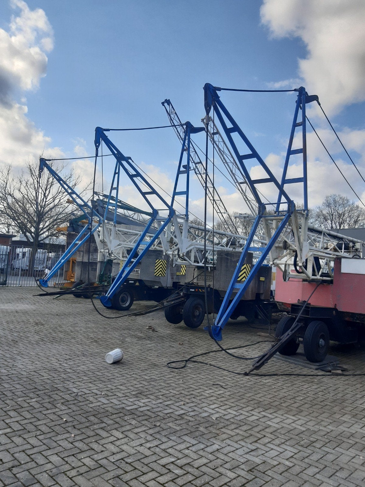 bouwkraan  torenenkraan  te huur, Ophalen, Gebruikt
