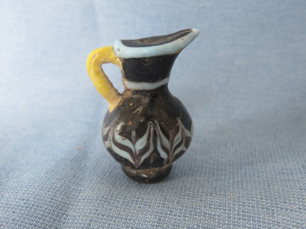 Flesje in meerkleurig glas - 20e eeuw, Ophalen of Verzenden