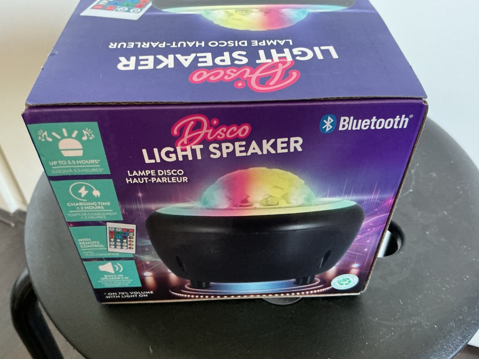 Nieuwe Disco Light Speaker met Bluetooth en Afstandsbedienin, Party speaker, Nieuw, Afstandsbediening, Minder dan 60 watt