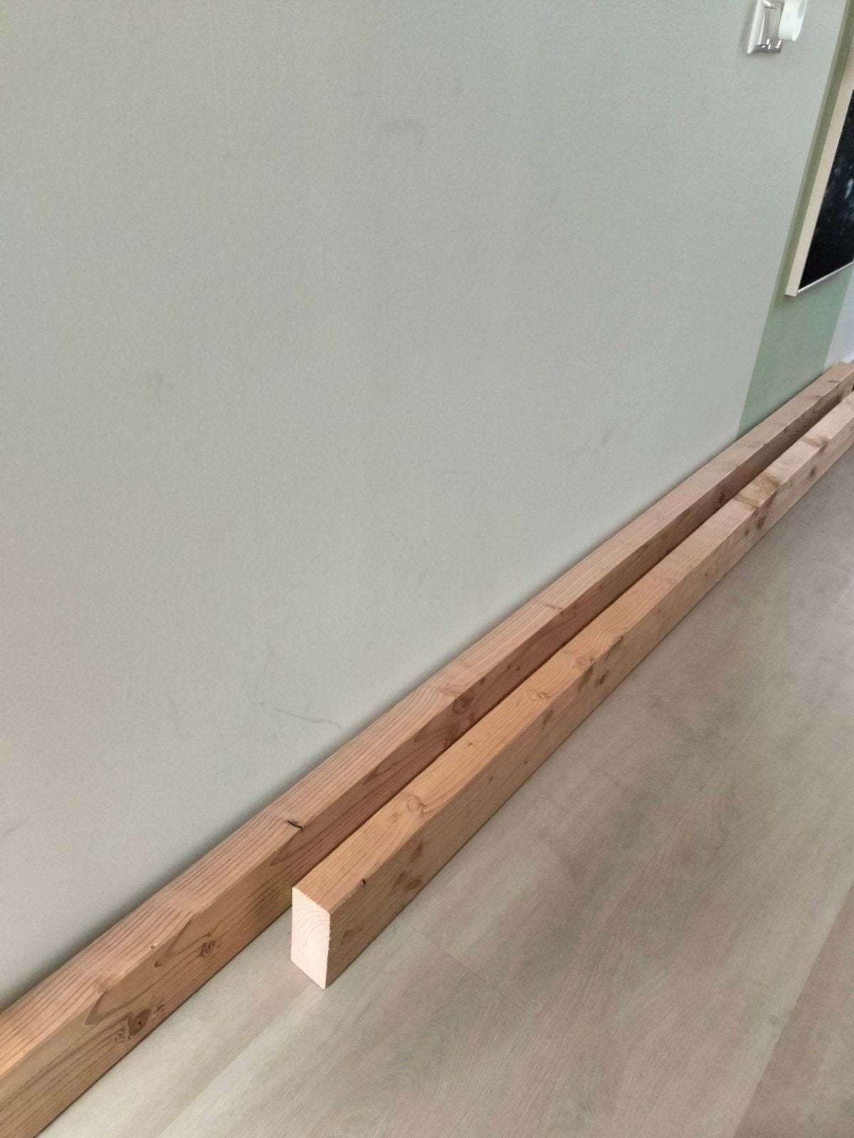 Twee keer Gording Douglas houten balk geschaafd 6,5x14cm., Ophalen, Nieuw, 250 cm of meer