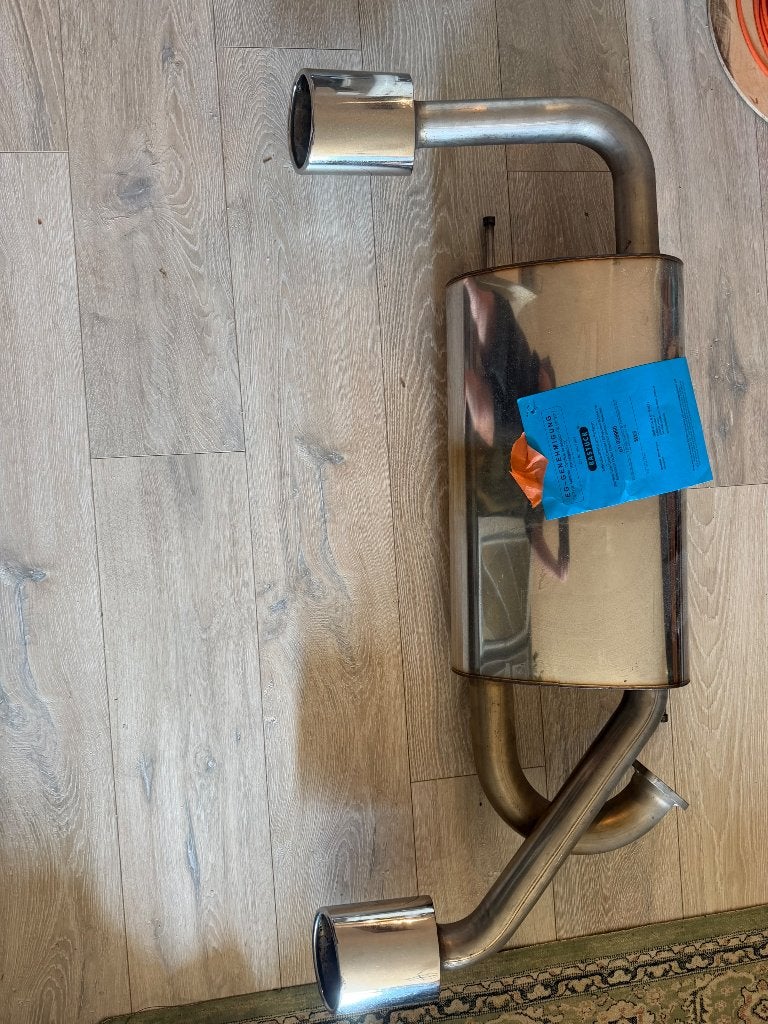 Mx5 NB sport uitlaat Bastuck oval, Ophalen