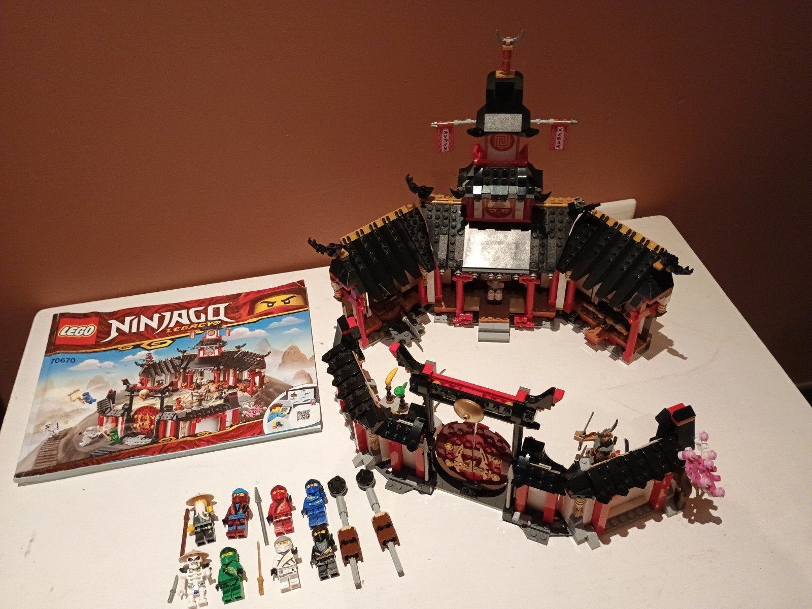 Lego Ninjago Legacy 70670  Klooster van Spinjitzu - Compleet, Lego, Ophalen of Verzenden, Zo goed als nieuw, Inclusief instructies
