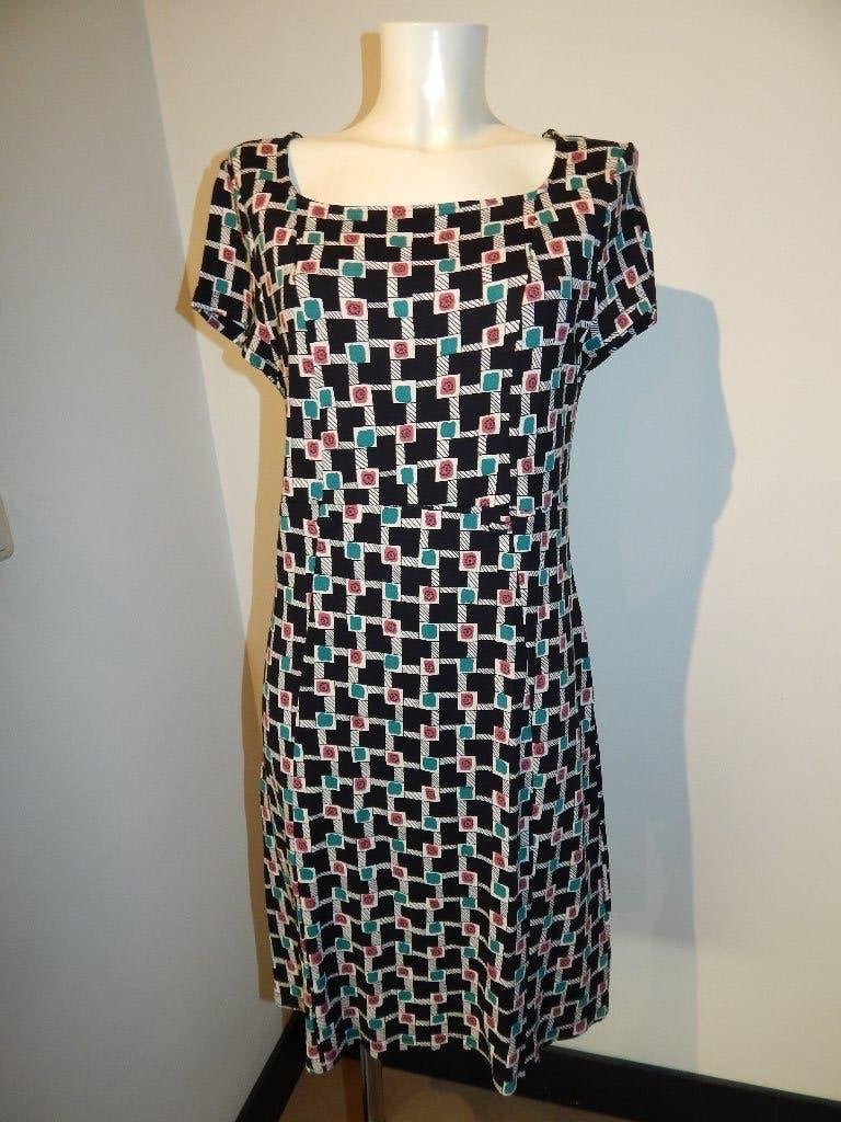 King Louie jurk in abstract printje vierkantjes XL