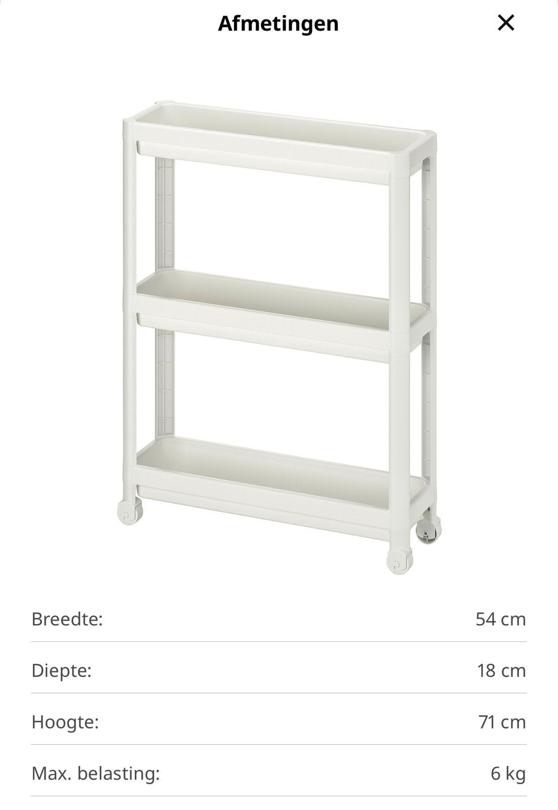 Ikea vesken, Ophalen, Zo goed als nieuw