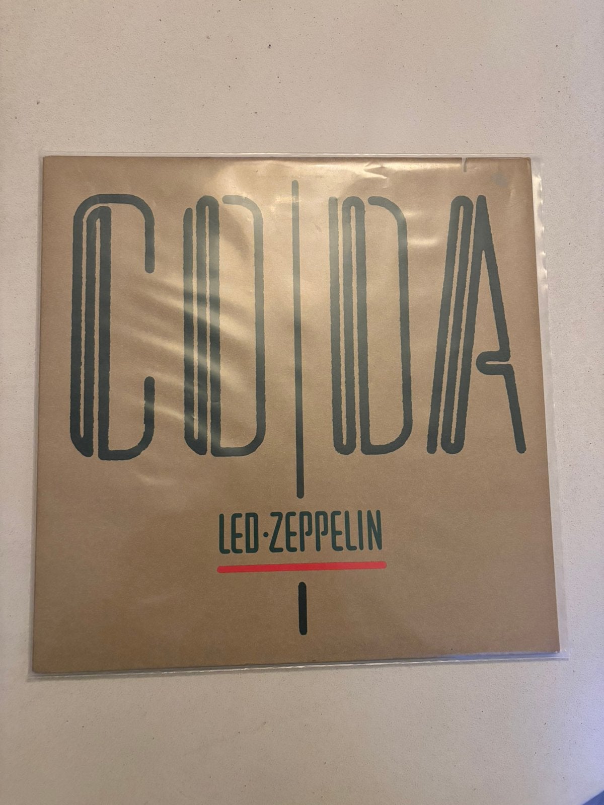 Lp led zeppelin - coda origineel vinyl: near mint, Ophalen of Verzenden, Zo goed als nieuw, 12 inch, Poprock
