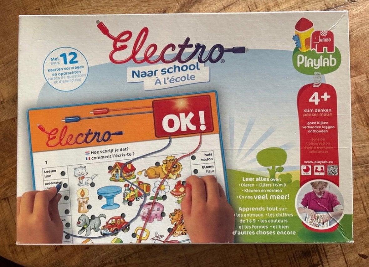 Jumbo Electro Naar School - Educatief Spel 4+, Ophalen of Verzenden, Zo goed als nieuw, Elektronica, Met licht