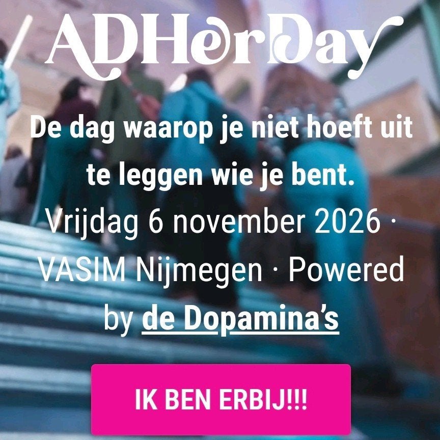 Early bird ticket ADHDay 6 november Nijmegen, Eén persoon