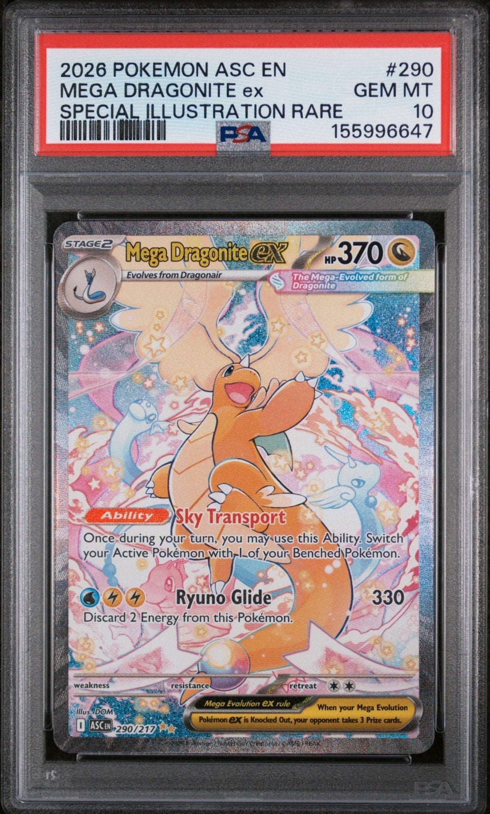 pokemon dragonite ex sir psa 10, Ophalen of Verzenden, Nieuw