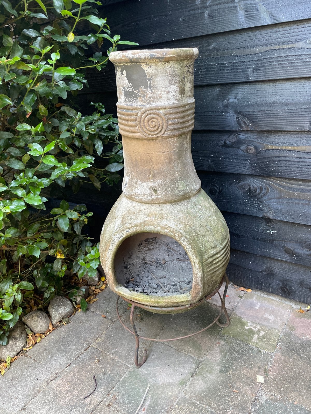 Terracotta tuinhaard / vuurkorf, Ophalen, Gebruikt