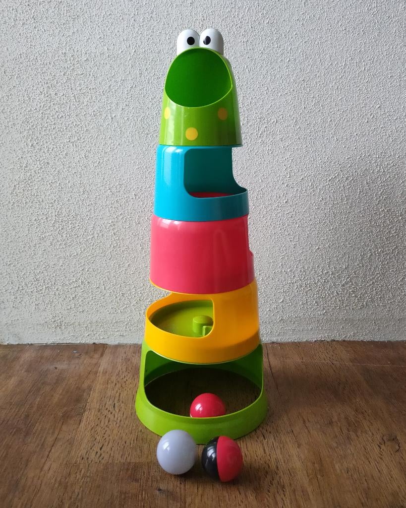 Stapeltoren ballenbaan, Ophalen, Zo goed als nieuw, Bouwen, Met licht