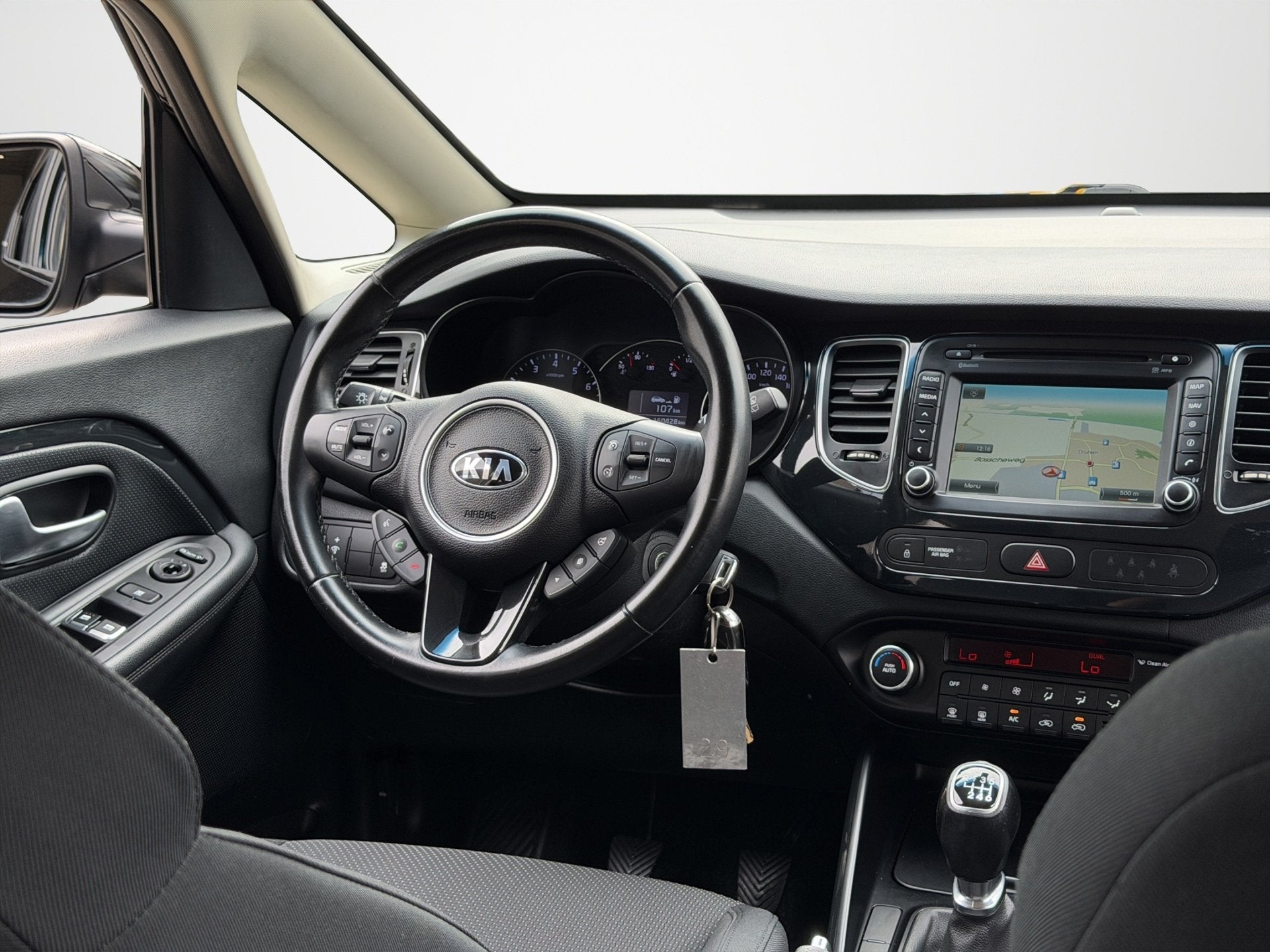 Kia Carens 1.6 GDi DynamicLine 7 Persoons|Achteruitrijcamera, Auto's, Voorwielaandrijving, Dealer onderhouden, Gebruikt, 4 cilinders