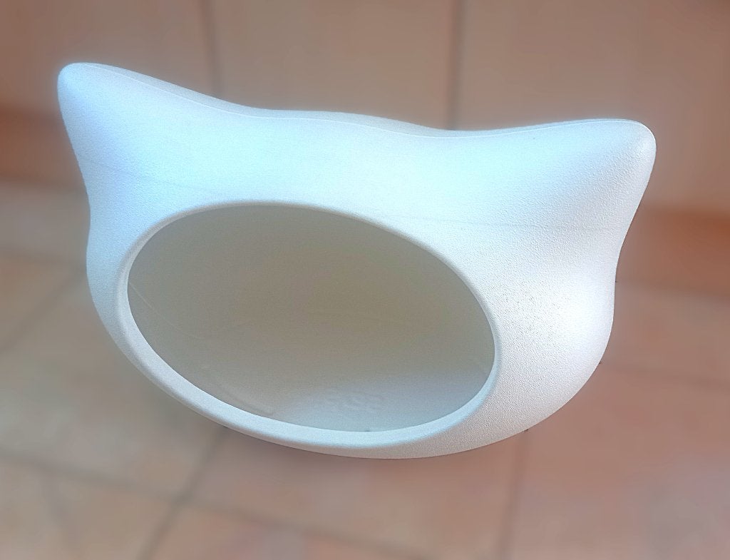 Witte Whiskas kattenmand - limited edition - poezenhoofd, Ophalen, Overige