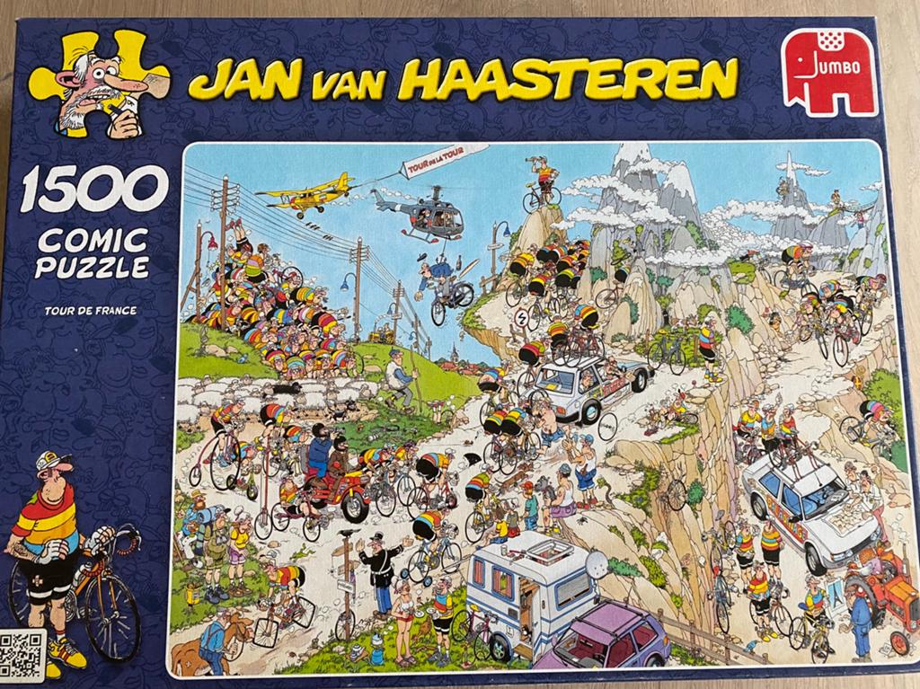 Jan van Haasteren puzzel 1500 stukjes, Ophalen of Verzenden, 500 t/m 1500 stukjes, Zo goed als nieuw, Legpuzzel