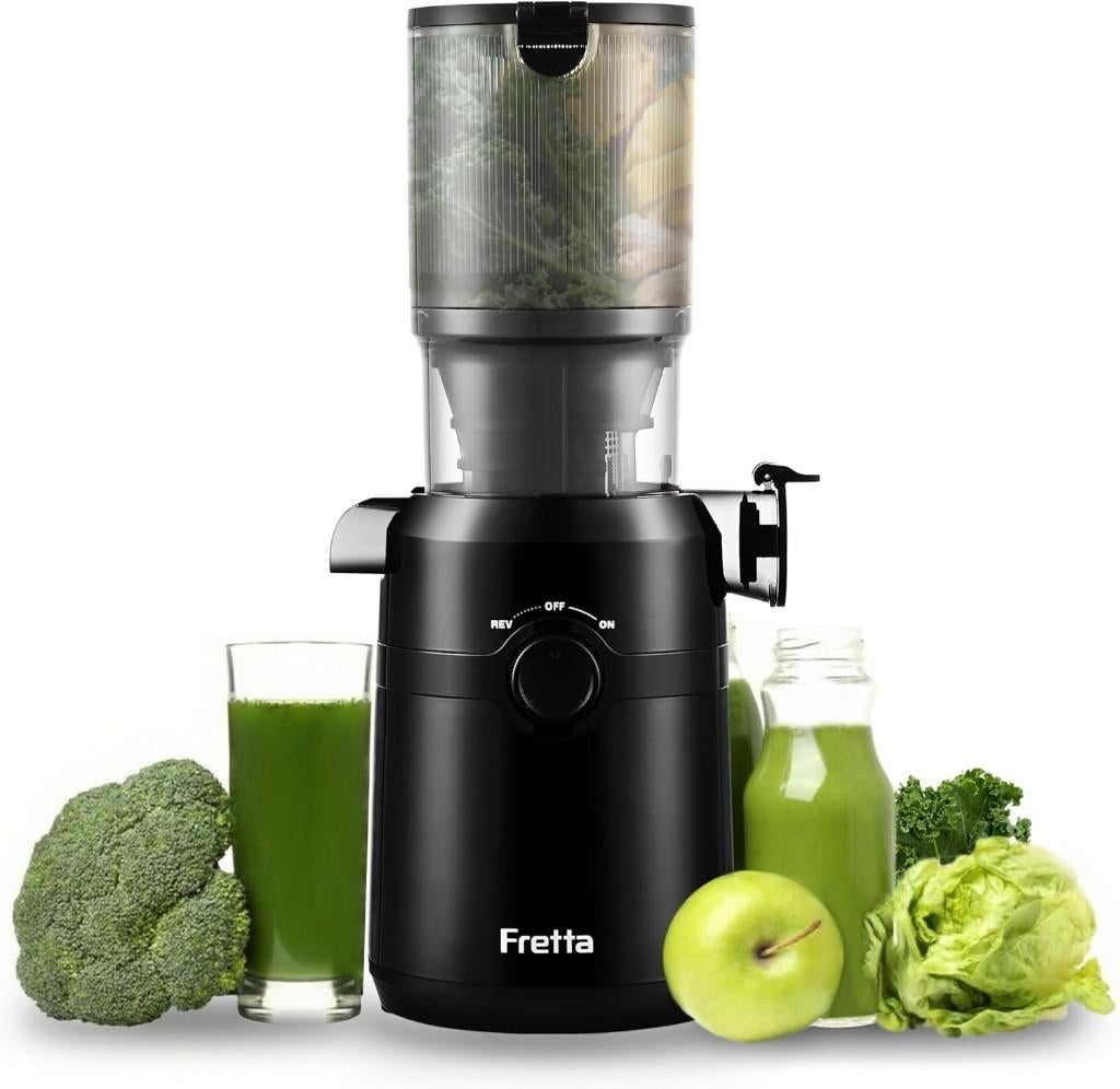 Fretta sapcentrifuge, slowjuicer 108 mm breedte, Ophalen of Verzenden, Nieuw, Elektrisch, Sapcentrifuge