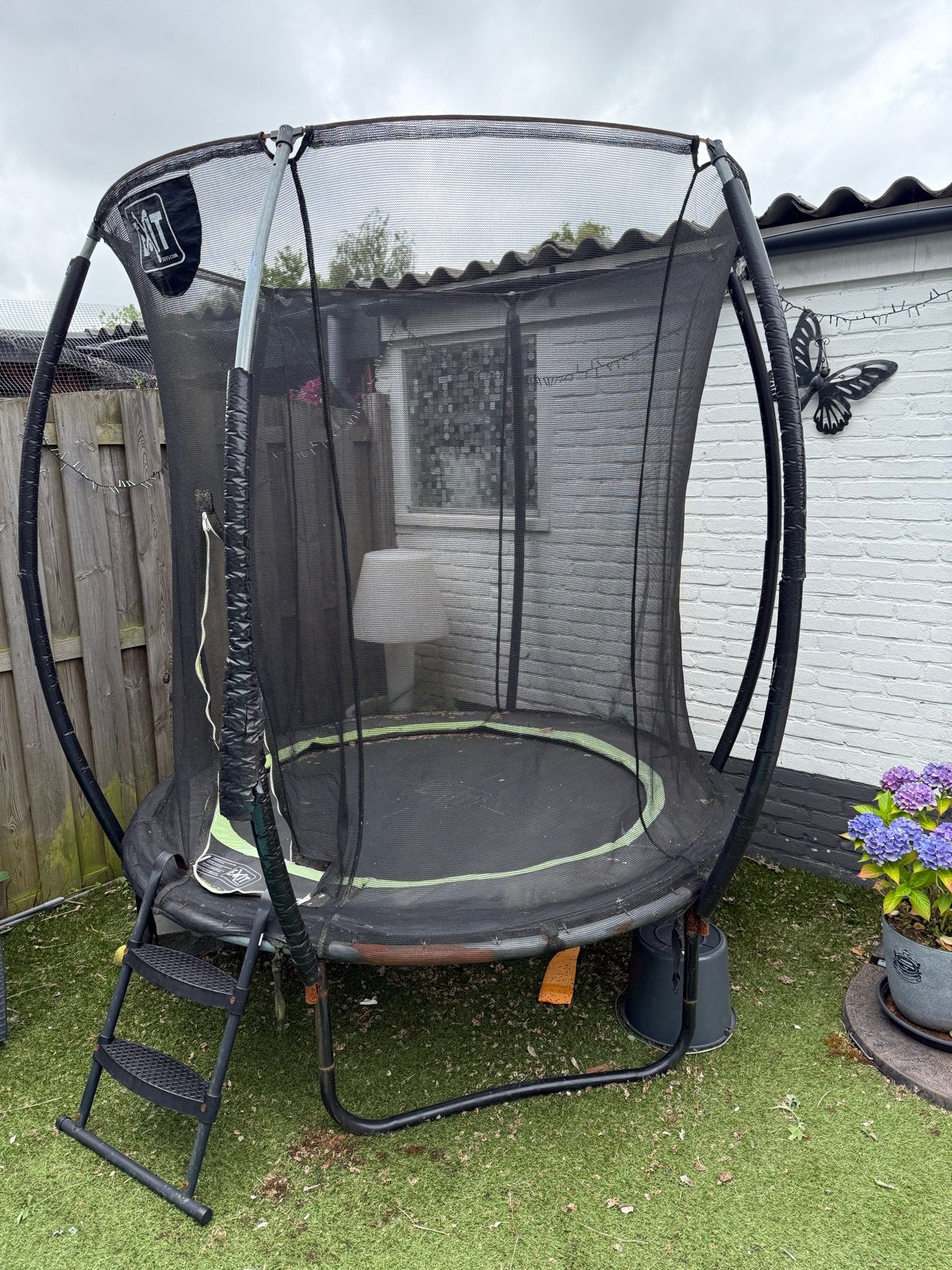 Trampoline met veiligheidsnet - gratis af te halen, Ophalen, Gebruikt