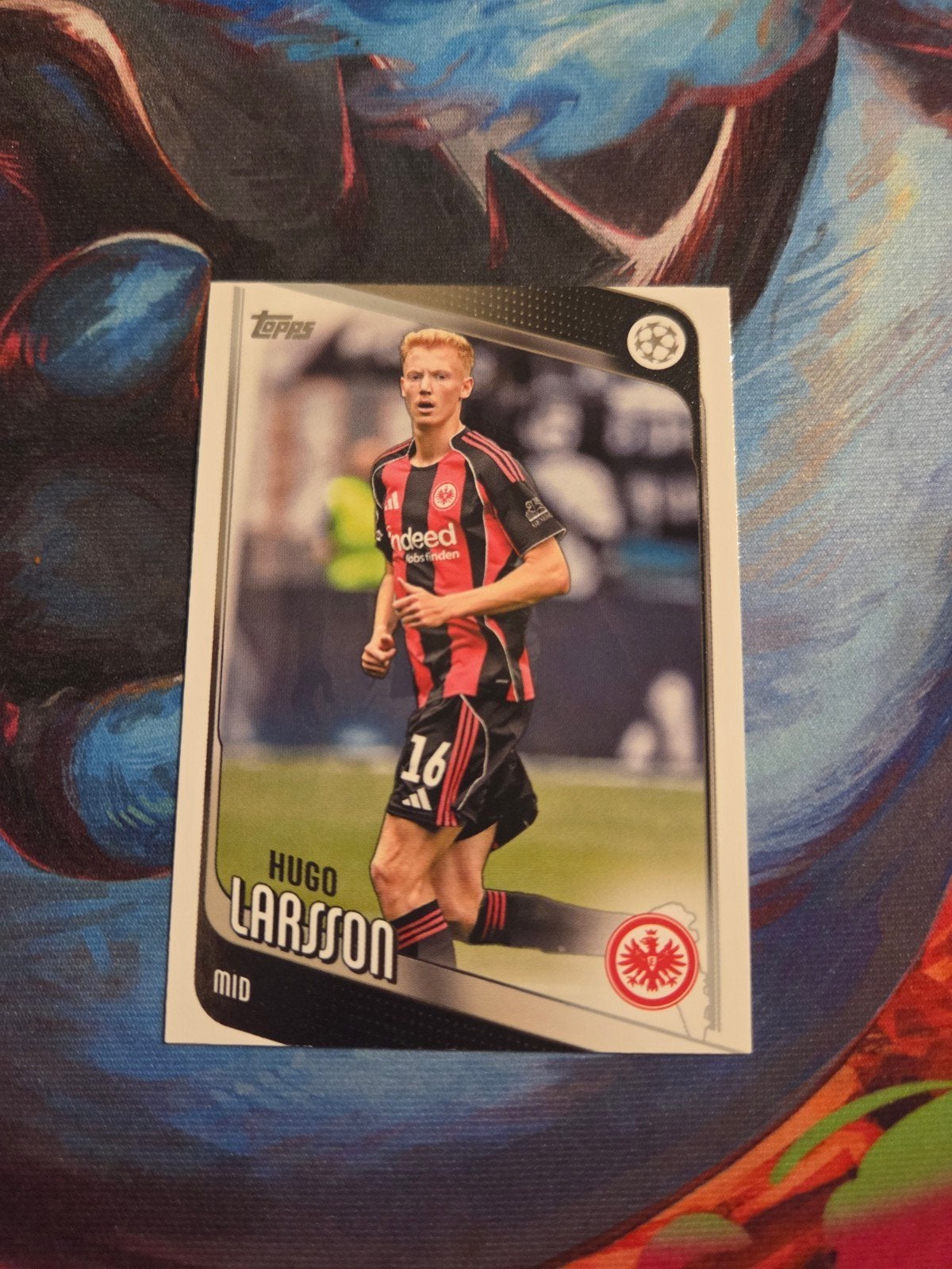 Hugo Larsson Topps Spelerskaart Eintracht Frankfurt, Ophalen of Verzenden