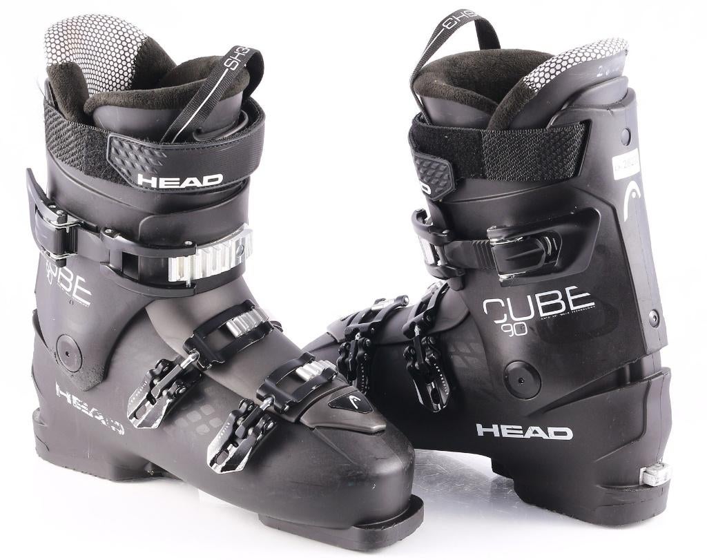 43 44 EU skischoenen HEAD CUBE 3 90 2024, low profile, Sport en Fitness, Skiën en Langlaufen, 160 tot 180 cm, Gebruikt, Schoenen