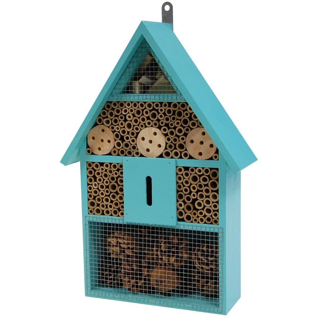 Houten Insect Hotel Lichtblauw, Ophalen of Verzenden, Nieuw, Kippenhok of Kippenren