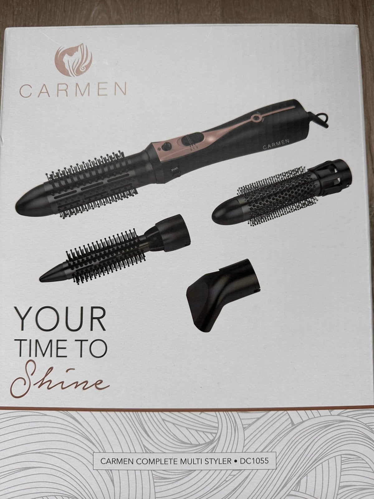 Carmen hairstyler 4 in 1 föhn - perfecte conditie, Ophalen of Verzenden, Zo goed als nieuw, Föhn of Haardroger