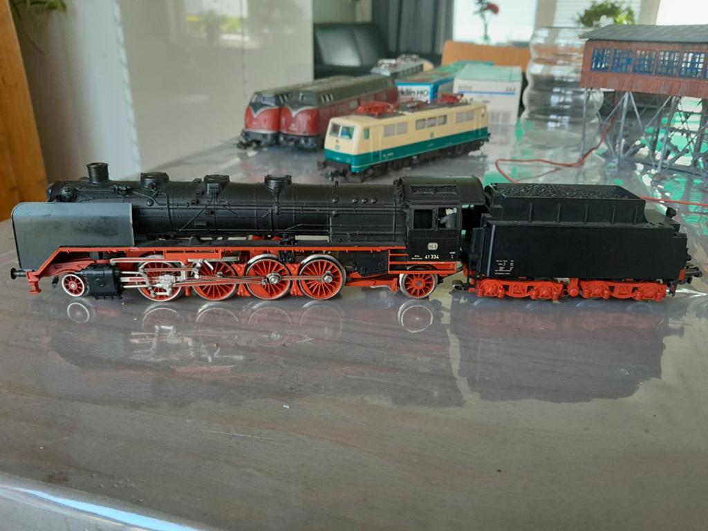 Marklin 3082 BR41 stoomlocomotief, Wisselstroom, Gebruikt, Locomotief, Ophalen of Verzenden
