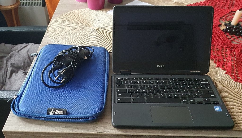 Chromebook Dell 3100 2-in-1, Computers en Software, Ophalen, 4 GB of minder, Qwerty, Touchscreen