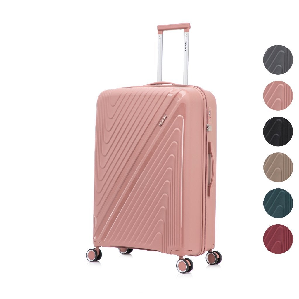 Nieuwe Tralex koffer maat L - 67 Liter - 66x44x26 cm Roze, Hard kunststof, Nieuw, Ophalen of Verzenden, Babijhandel@gmail.com