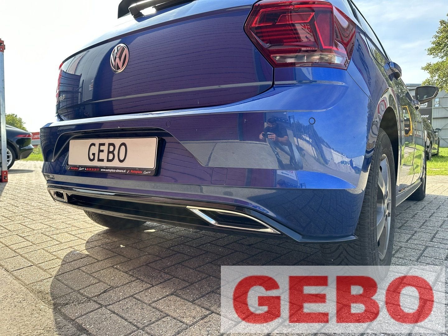 Volkswagen Polo 2G R-line achterbumper diffuser 2017-2021 gl, -, Volkswagen, -, Nieuw