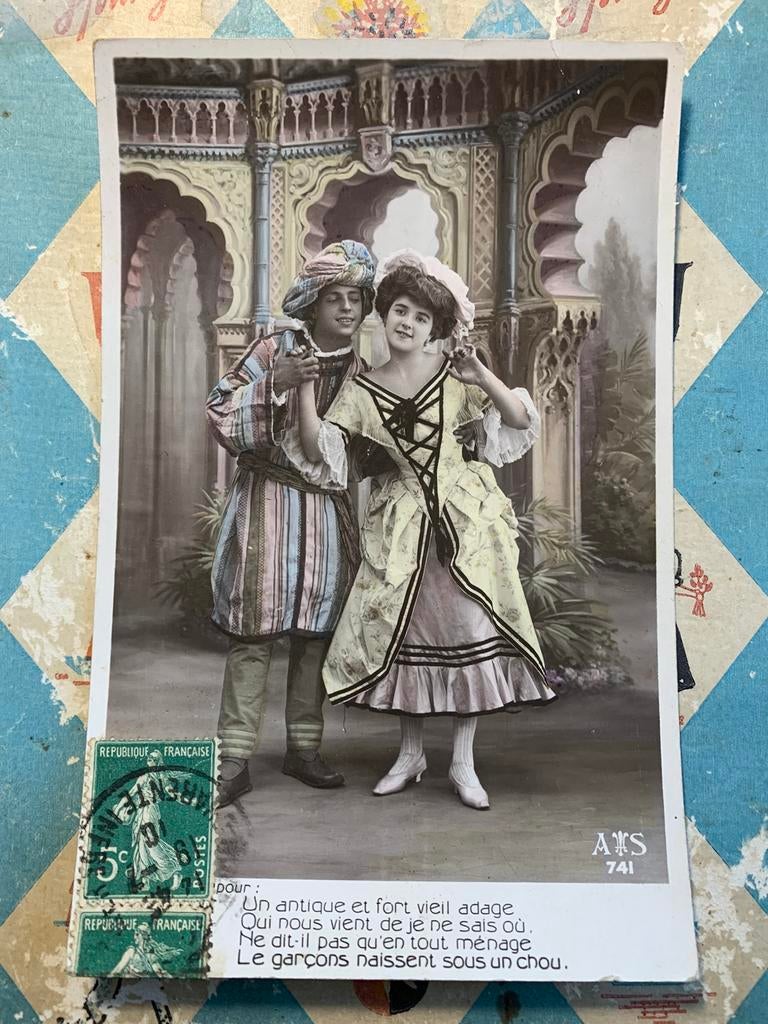 1910 Aan een Franse militair (RR), Ophalen of Verzenden, Voor 1920, Gelopen, Cultuur en Media