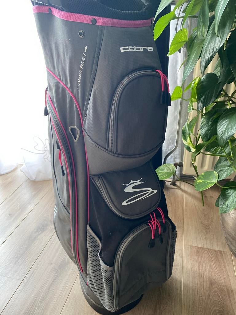 Cobra golf cartbag - Grijs/Roze, Ophalen of Verzenden, Zo goed als nieuw, Tas, Overige merken
