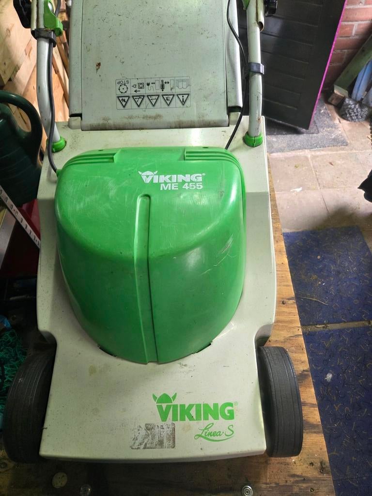 Viking ME 455 Elektrische Grasmaaier met Aandrijving, Tuin en Terras, Ophalen, Gebruikt, Elektrische grasmaaier, Opvangbak
