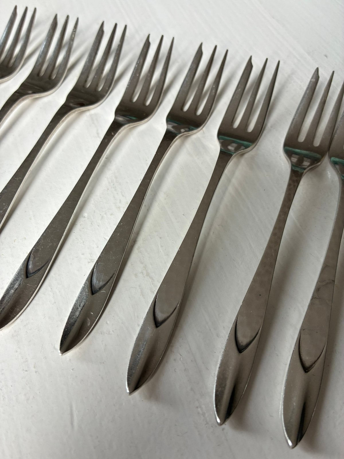 Gebaksvorkjes Art Deco Zilver Gerritsen Van Kempen vintage, Antiek en Kunst, Ophalen of Verzenden