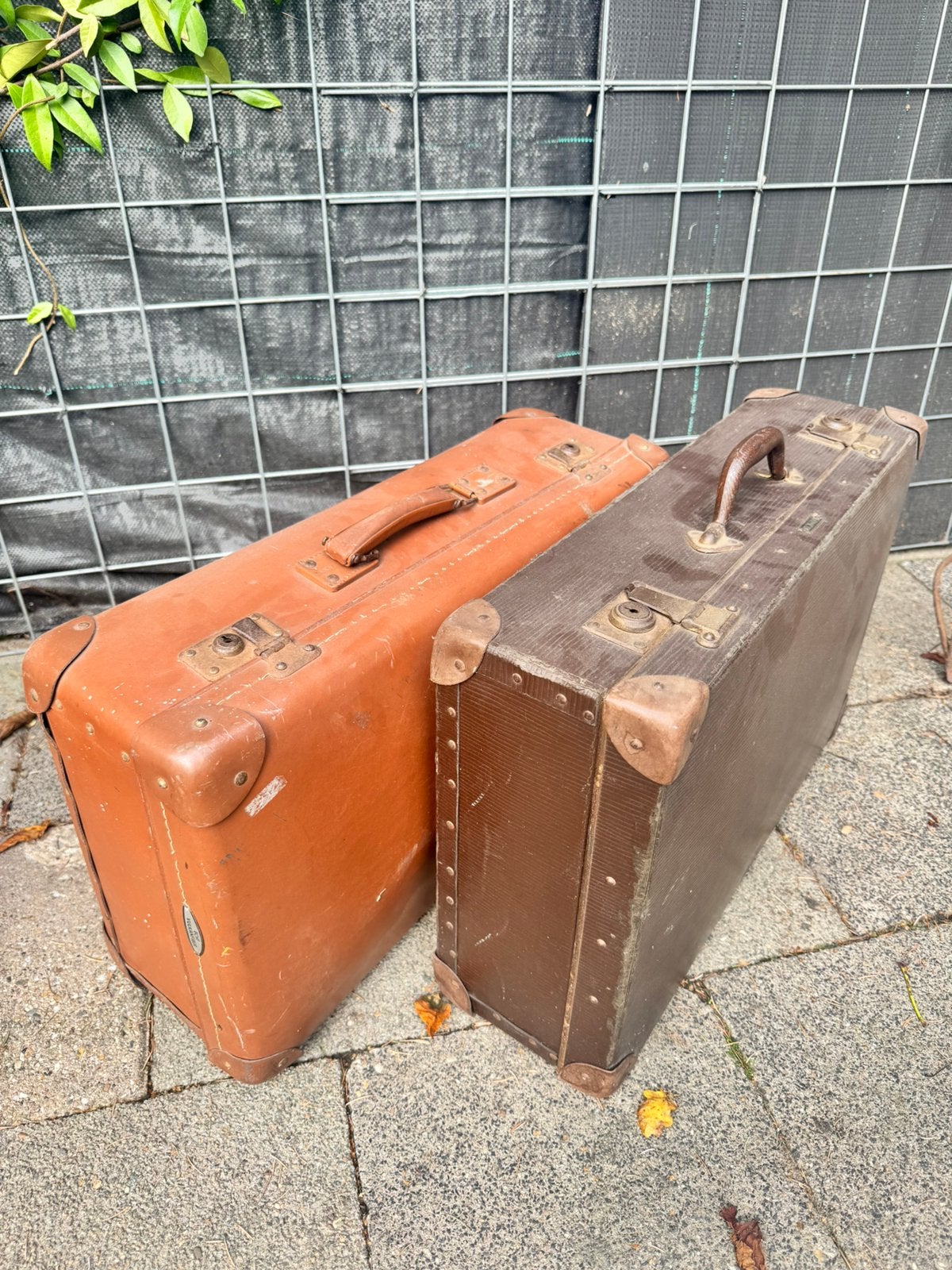 2 stuks oude koffers (brocante), Ophalen, Gebruikt