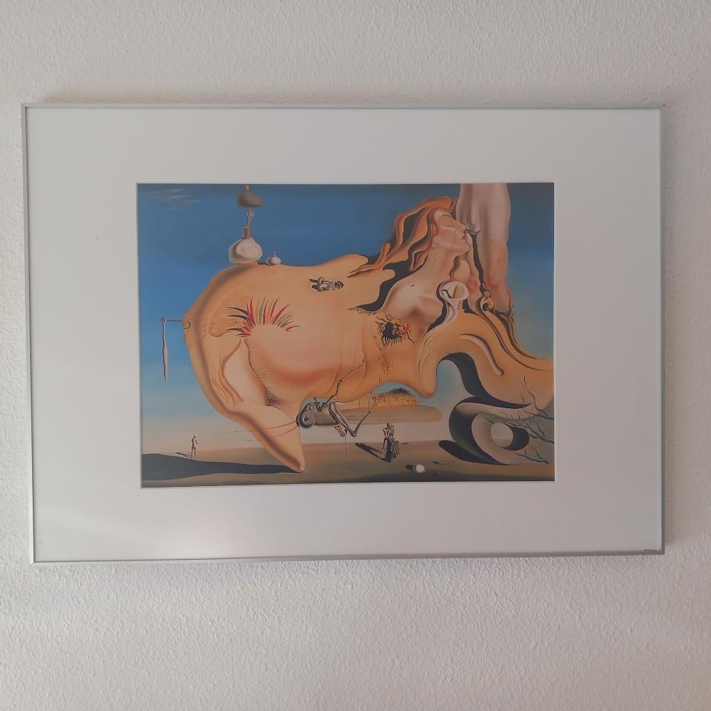 Salvador Dalí kunstdruk– The Great Masturbator  70 x 50 cm, Ophalen