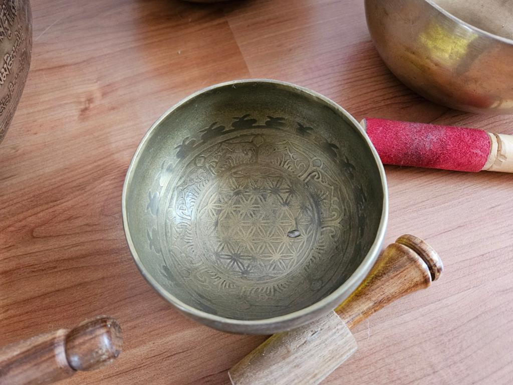 Klankschaal 11cm flower of life, Muziek en Instrumenten, Ophalen, Overige soorten