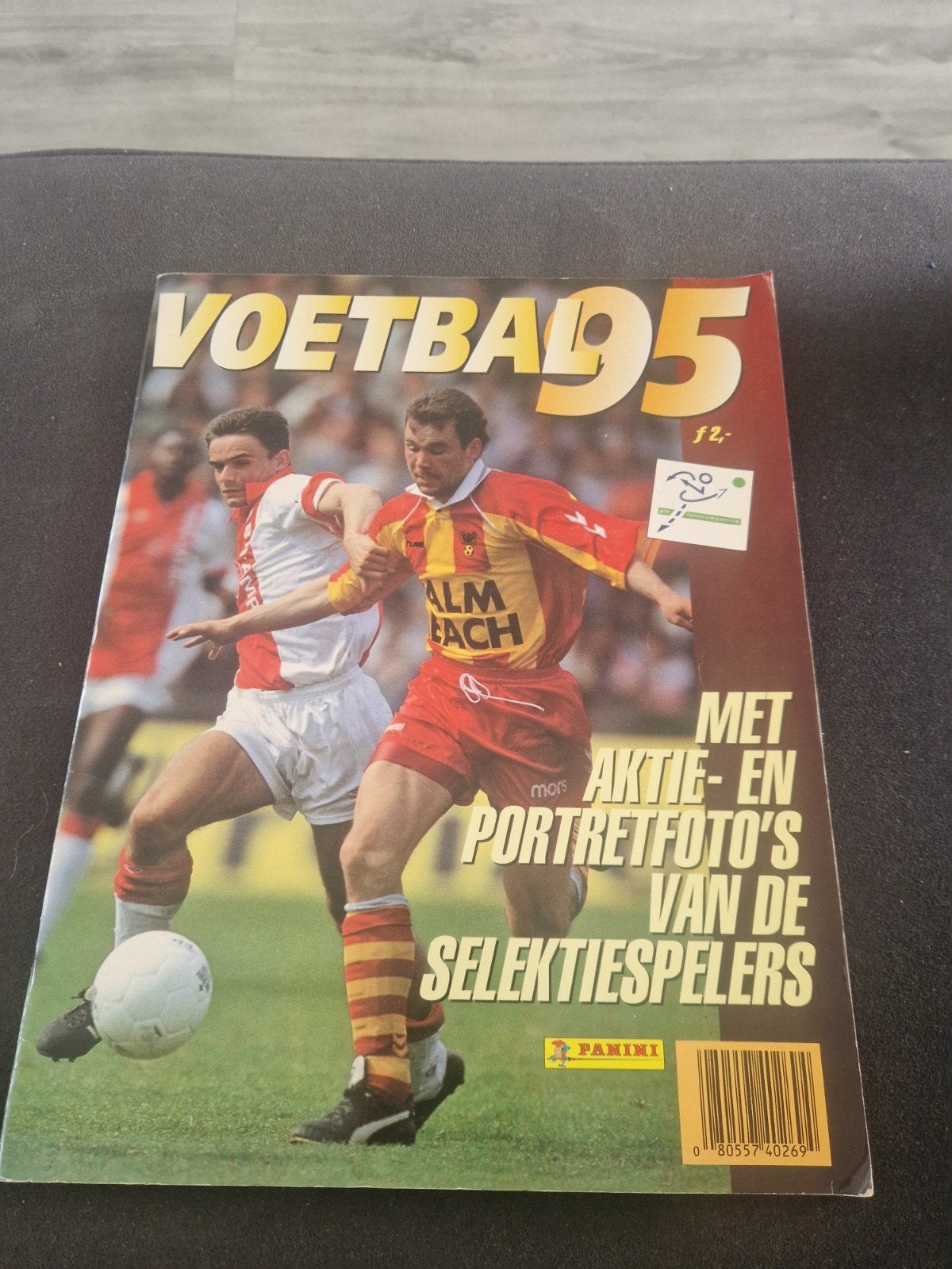 Panini Voetbal 95 Stickerboek - Compleet met stickers, Ophalen of Verzenden, Gebruikt, Overige binnenlandse clubs, Boek of Tijdschrift