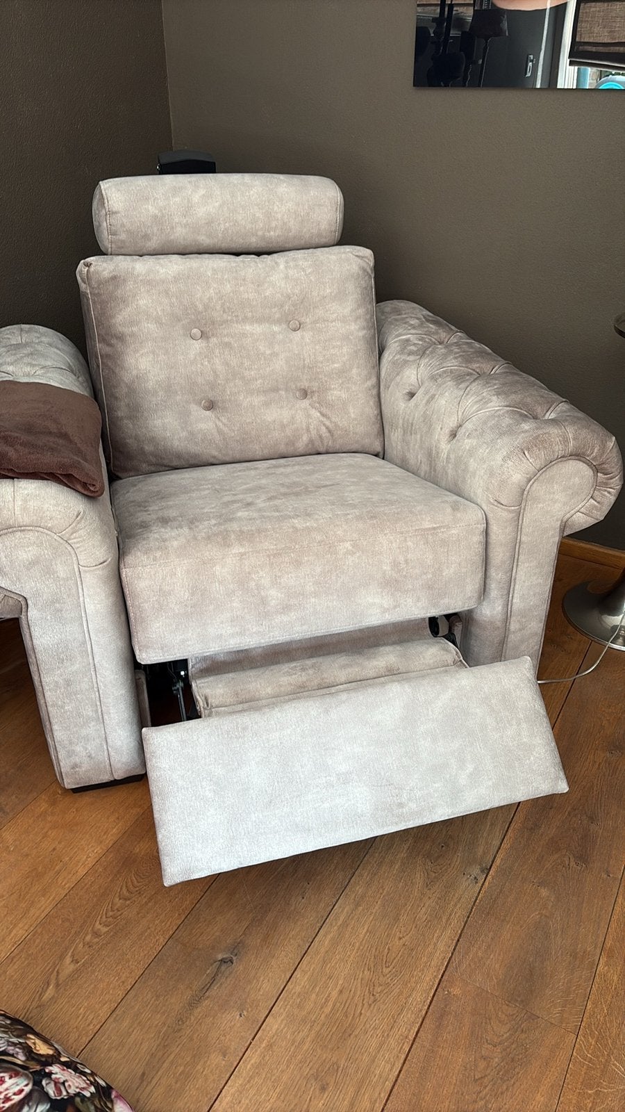 Electrische fauteuil, Huis en Inrichting, Ophalen, Klassiek, 75 tot 100 cm, Zo goed als nieuw