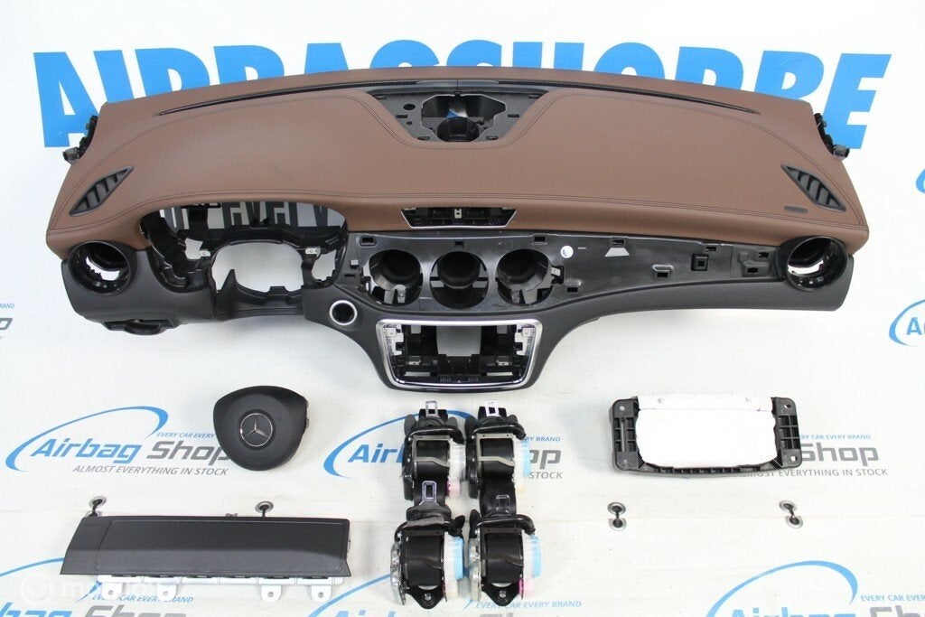 Airbag set - Dashboard bruin Mercedes GLA X156 (2014-heden), Gebruikt, Ophalen of Verzenden