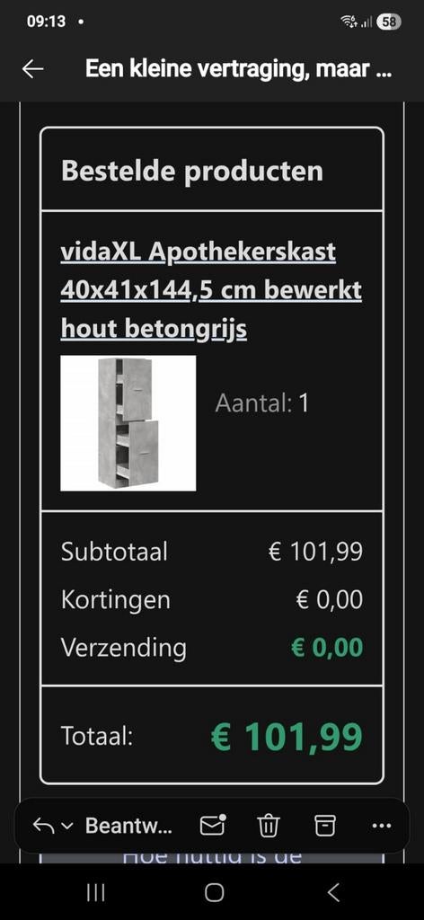 Apothekerskast aangeboden, Ophalen, Minder dan 50 cm, Nieuw, Met lade(s)