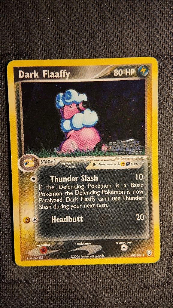 Dark Flaaffy 33 Team Rocket Returns | Pokemon kaart, Ophalen, Losse kaart, Foil