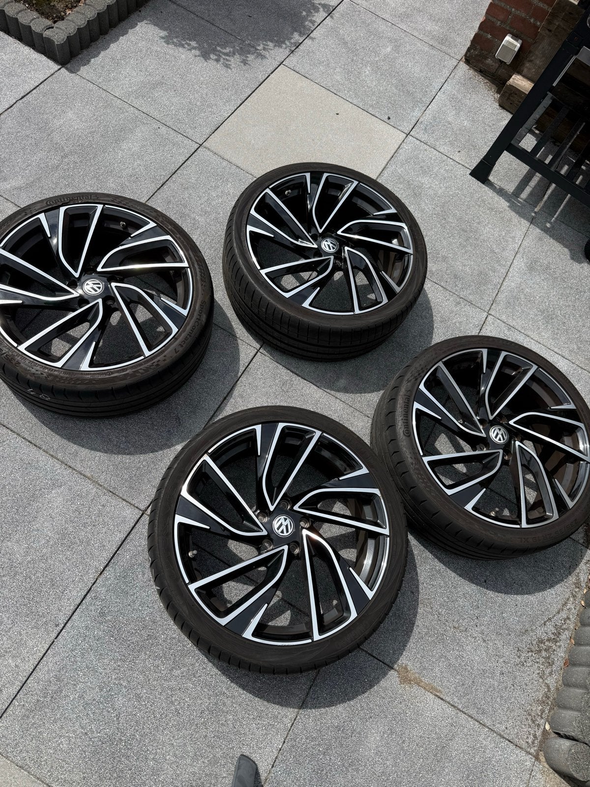 Golf 8 GTI Clubsport Velgen met Continental SportContact 7, Gebruikt, Banden en Velgen, 235 mm, Personenwagen