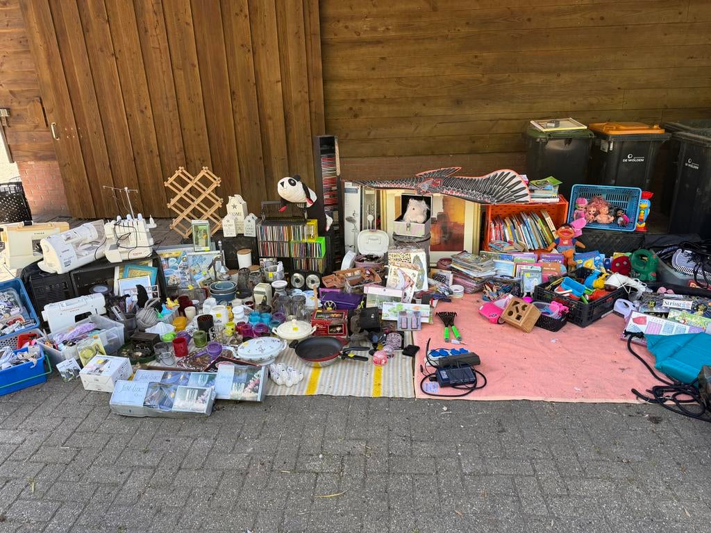 Rommelmarkt/braderie spullen 1 partij, Diversen, Rommelmarktspullen, Gebruikt, Ophalen