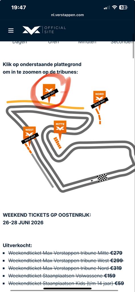 F1 tickets red bull oostenrijk 1 volwassen en 1 kind, Twee personen