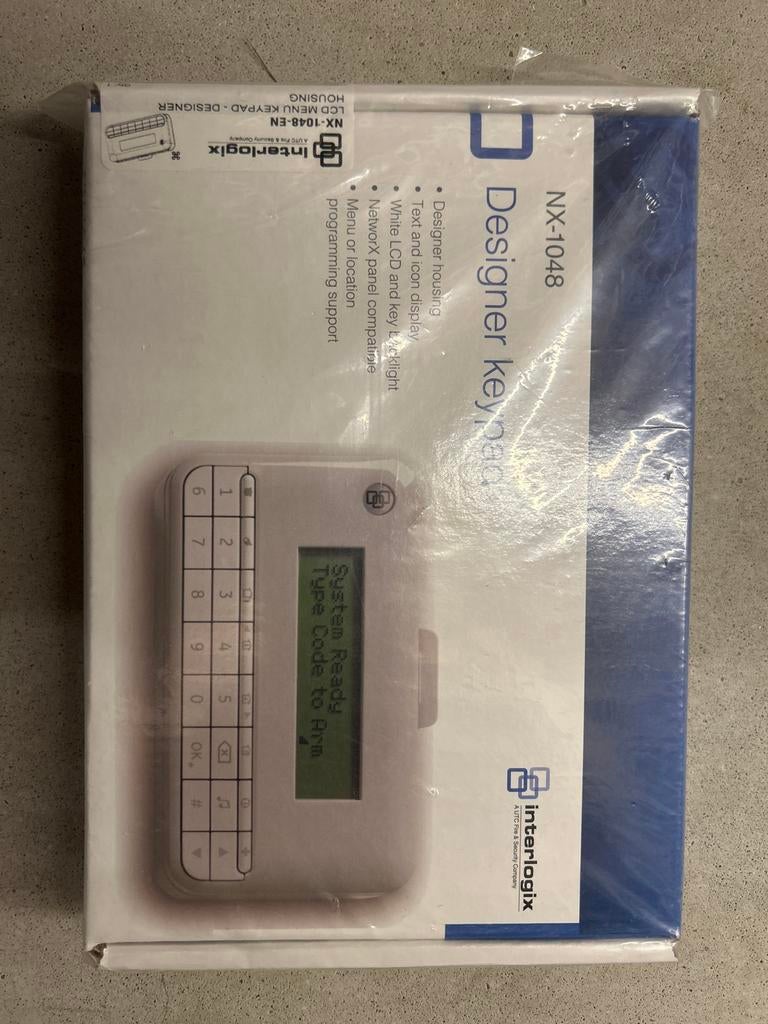 Interlogix NX-1048 Designer Keypad - Nieuw in verpakking, Doe-het-zelf en Verbouw, Alarmsystemen, Ophalen of Verzenden, Nieuw