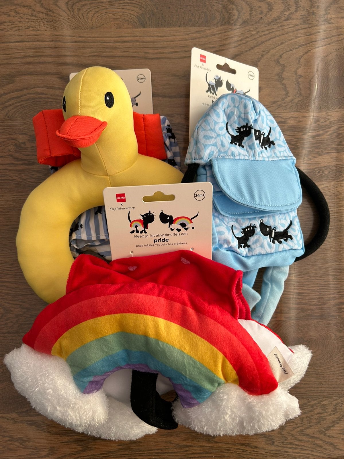 3 Takkie en Siepie verkleedsetjes Hema, Kinderen en Baby's, Speelgoed | Knuffels en Pluche, Ophalen of Verzenden, Nieuw, Hond