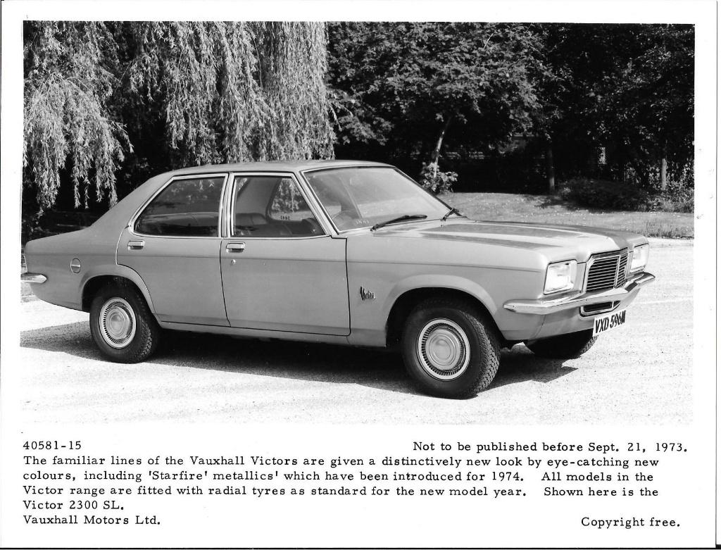 5 persfoto's Vauxhall Victor, 1973, Ophalen of Verzenden, Nieuw, Overige merken