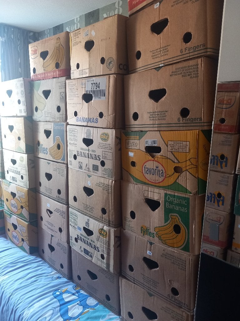 BANANEN Dozen, Ophalen, Minder dan 40 cm, Doos, Minder dan 35 cm