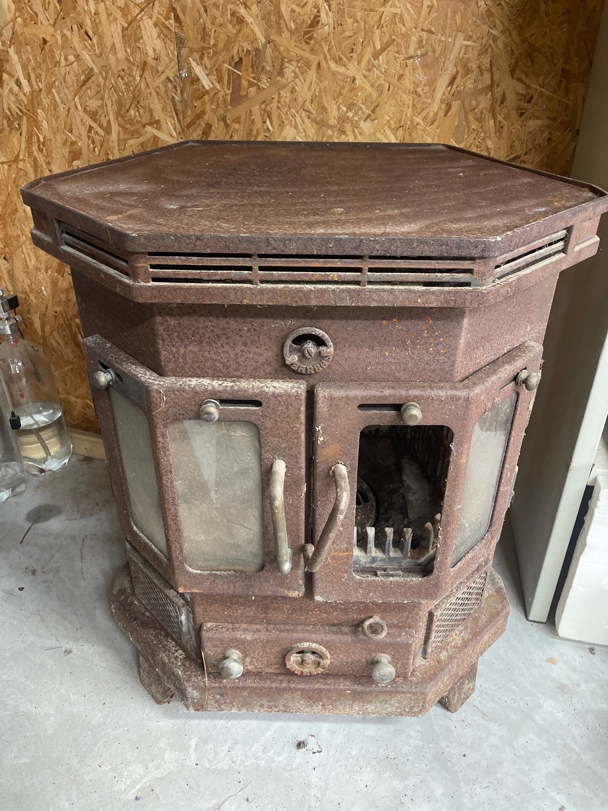 Barbara houtkachel - Vintage en robuust, Huis en Inrichting, Ophalen, Gebruikt, Houtkachel, Vrijstaand